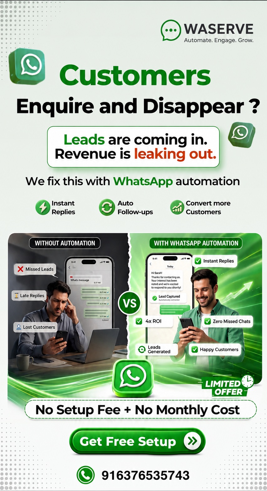 Stop Losing Leads: Why Your Business Needs a WhatsApp CRM